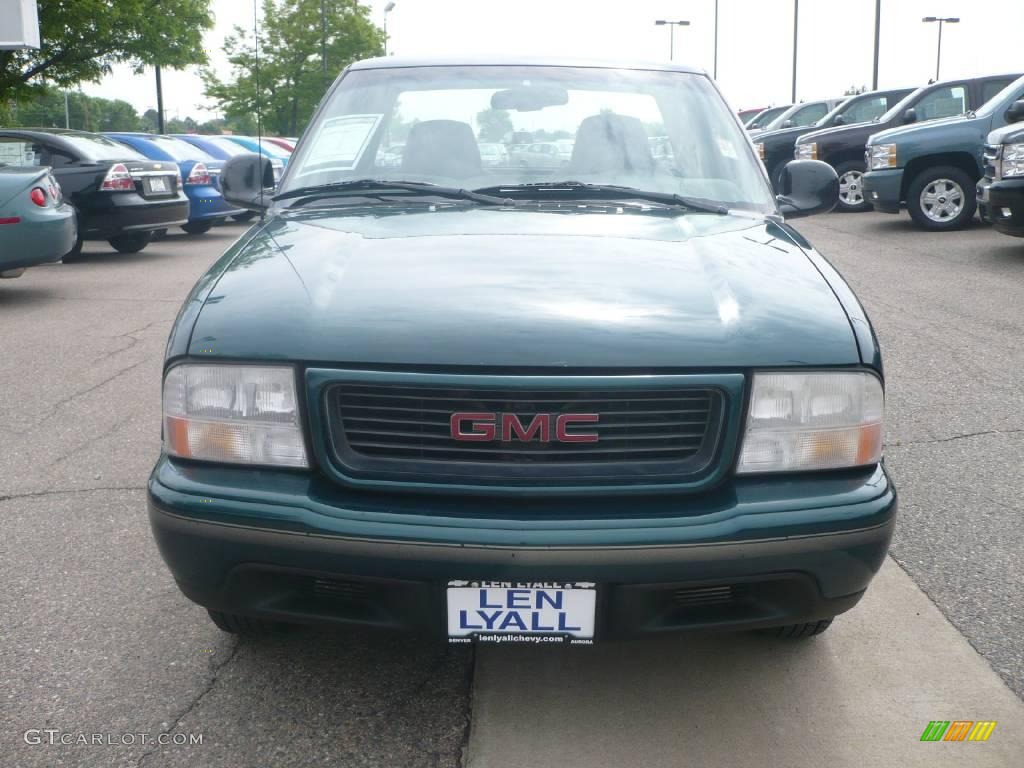 1998 Sonoma SLS Extended Cab - Emerald Green Metallic / Pewter photo #2