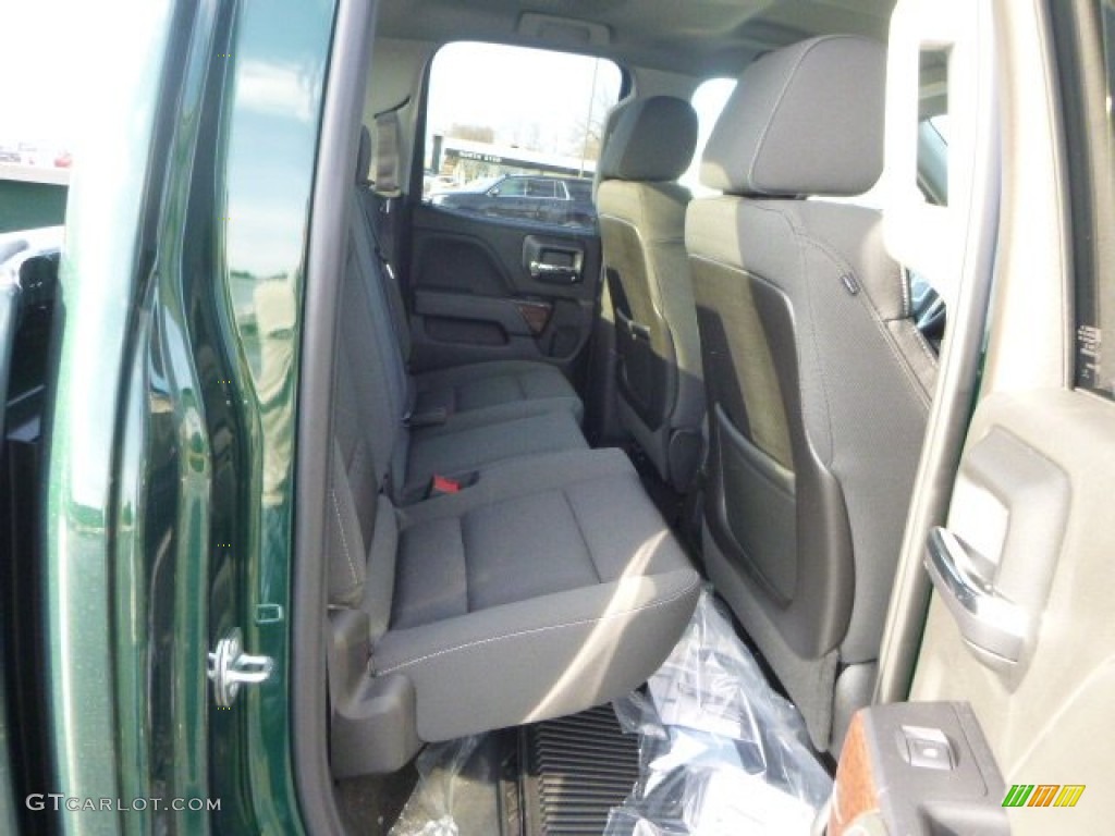 2015 Sierra 1500 SLE Double Cab 4x4 - Emerald Green Metallic / Jet Black photo #12