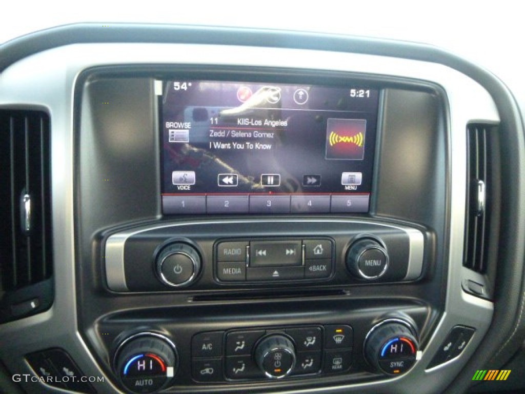 2015 Sierra 1500 SLE Double Cab 4x4 - Emerald Green Metallic / Jet Black photo #17