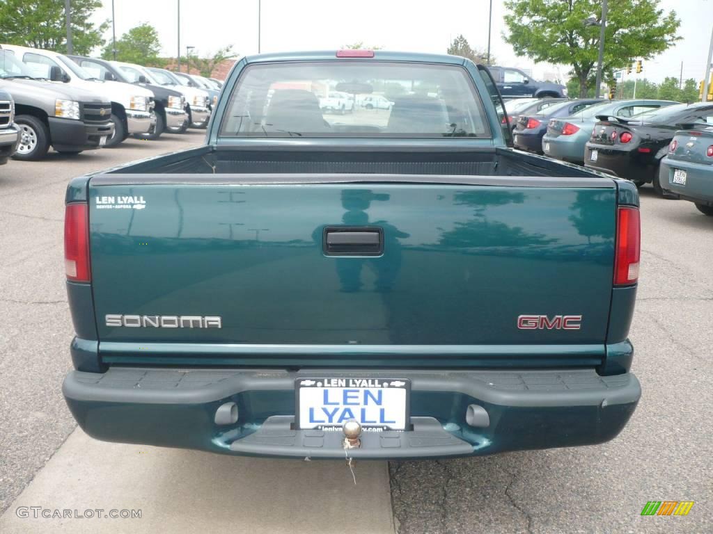 1998 Sonoma SLS Extended Cab - Emerald Green Metallic / Pewter photo #5