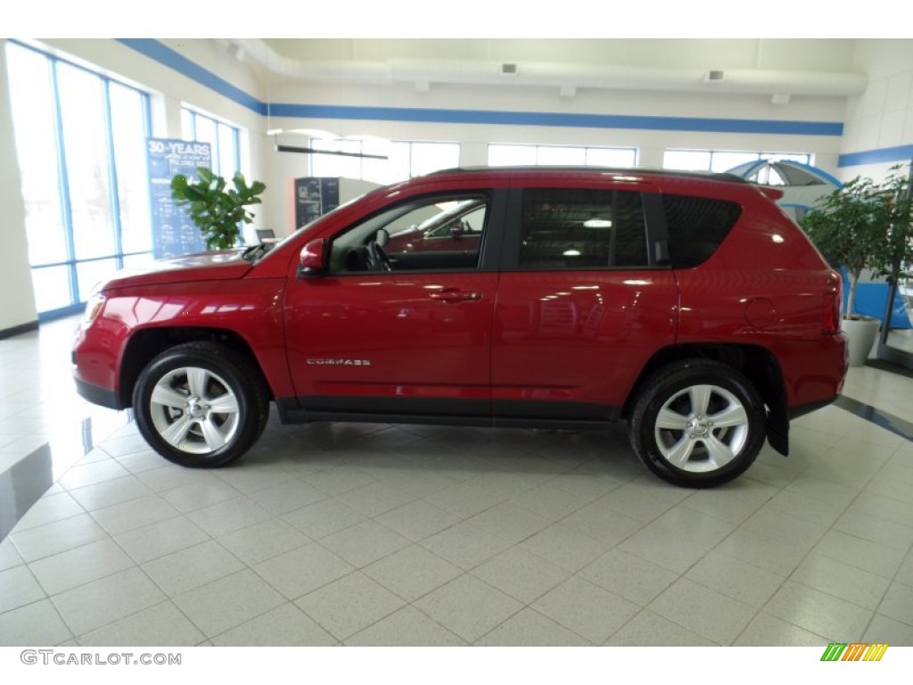 Deep Cherry Red Crystal Pearl 2015 Jeep Compass Latitude Exterior Photo #102100962