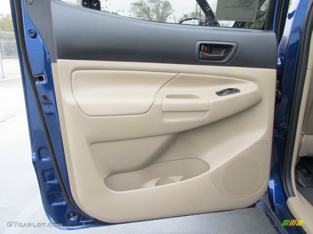 2015 Tacoma V6 PreRunner Double Cab - Blue Ribbon Metallic / Sand Beige photo #17