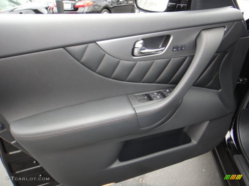 2012 Infiniti FX 35 AWD Graphite Door Panel Photo #102102381