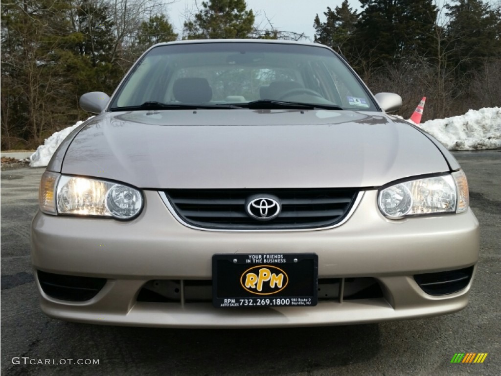 2001 Corolla LE - Sandrift Beige Metallic / Light Charcoal photo #4