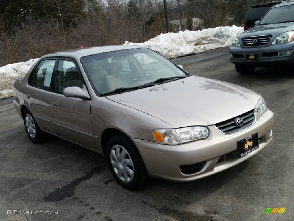 2001 Corolla LE - Sandrift Beige Metallic / Light Charcoal photo #5