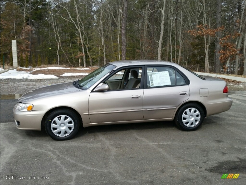 2001 Corolla LE - Sandrift Beige Metallic / Light Charcoal photo #18