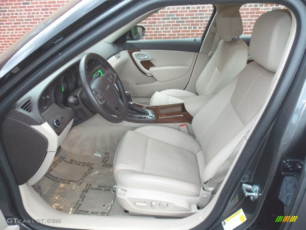 2011 9-5 Turbo4 Premium Sedan - Carbon Grey Metallic / Parchment photo #10