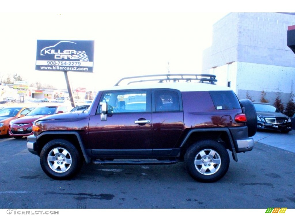 2007 FJ Cruiser 4WD - Black Cherry Pearl / Dark Charcoal photo #4