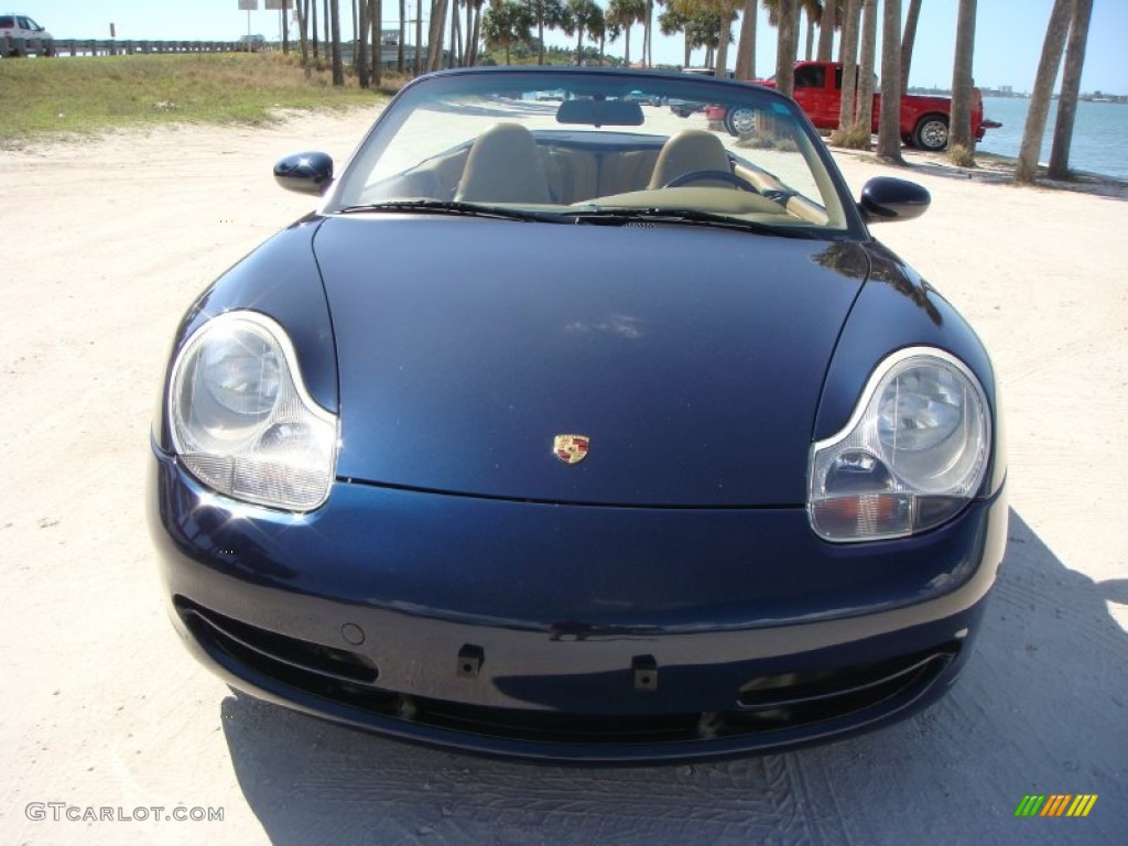 1999 911 Carrera Cabriolet - Ocean Blue Metallic / Savanna Beige photo #2