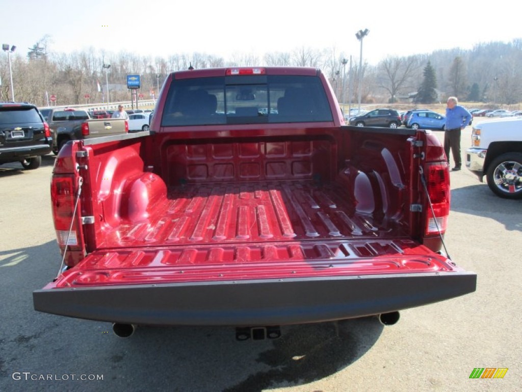 2014 1500 SLT Crew Cab 4x4 - Deep Cherry Red Crystal Pearl / Black/Diesel Gray photo #9