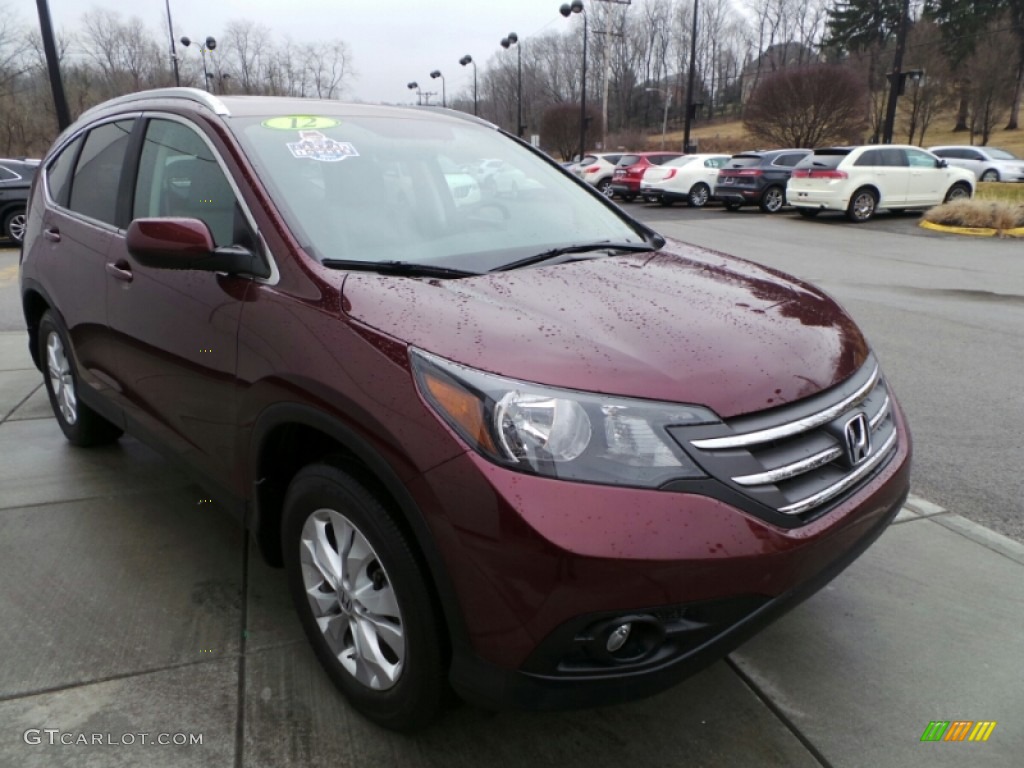 2012 CR-V EX-L 4WD - Basque Red Pearl II / Beige photo #9