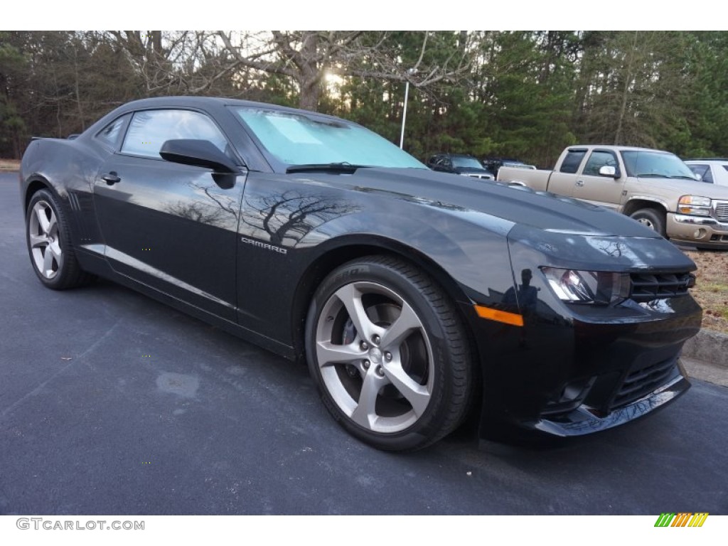 2014 Camaro SS Coupe - Black / Black photo #4