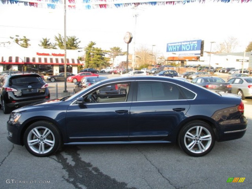 Night Blue Metallic 2014 Volkswagen Passat 1.8T SEL Premium Exterior Photo #102116310