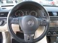 Cornsilk Beige Steering Wheel Photo for 2014 Volkswagen Passat #102116520