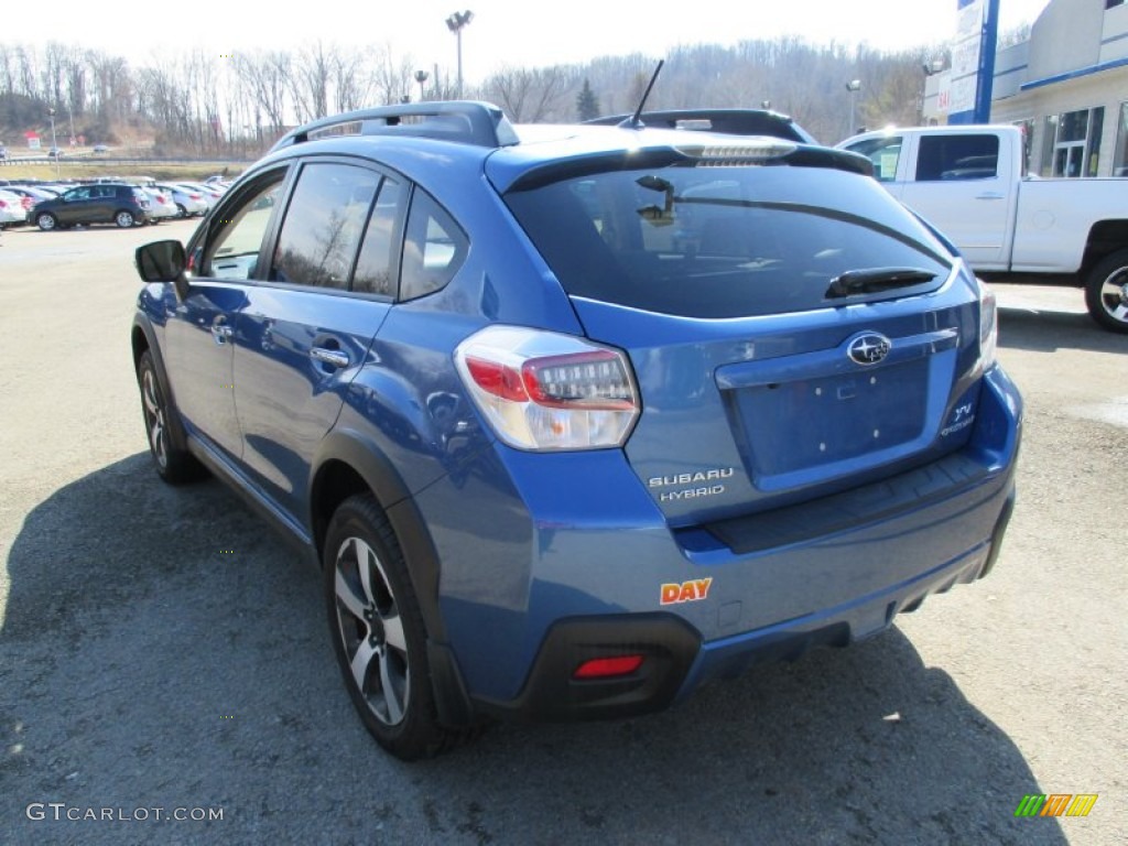2014 XV Crosstrek Hybrid - Quartz Blue Pearl / Ivory photo #4