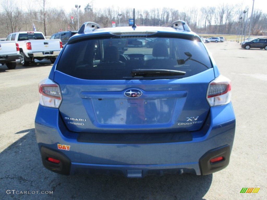 2014 XV Crosstrek Hybrid - Quartz Blue Pearl / Ivory photo #5