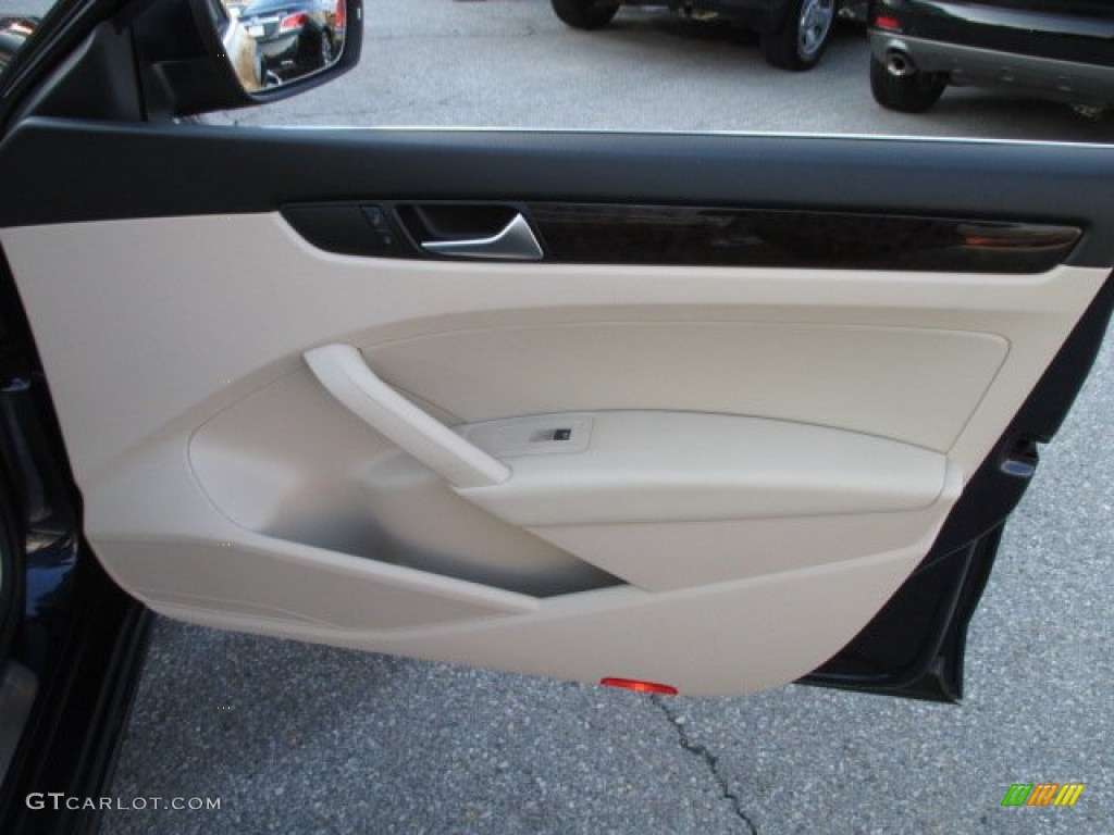 2014 Volkswagen Passat 1.8T SEL Premium Cornsilk Beige Door Panel Photo #102116778