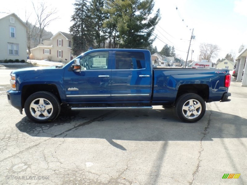 Deep Ocean Blue Metallic 2015 Chevrolet Silverado 2500HD High Country Crew Cab 4x4 Exterior Photo #102117105