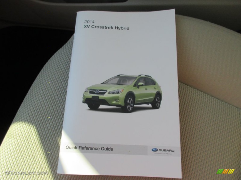 2014 XV Crosstrek Hybrid - Quartz Blue Pearl / Ivory photo #31