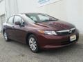 Crimson Pearl - Civic LX Sedan Photo No. 10