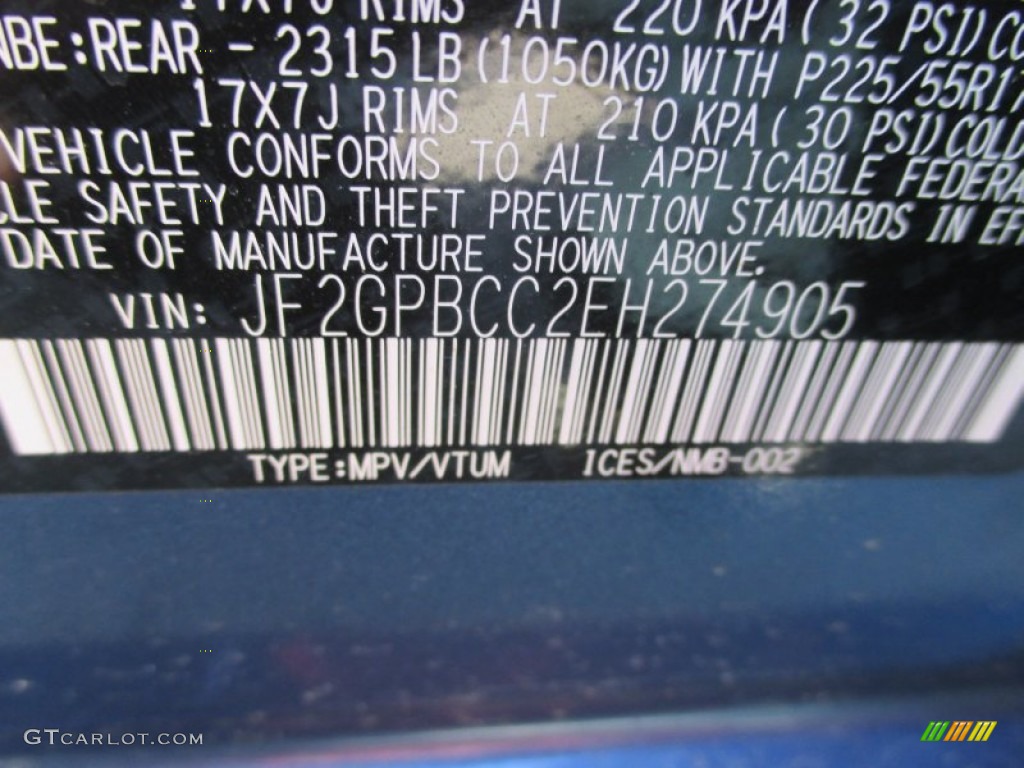 2014 XV Crosstrek Hybrid - Quartz Blue Pearl / Ivory photo #38