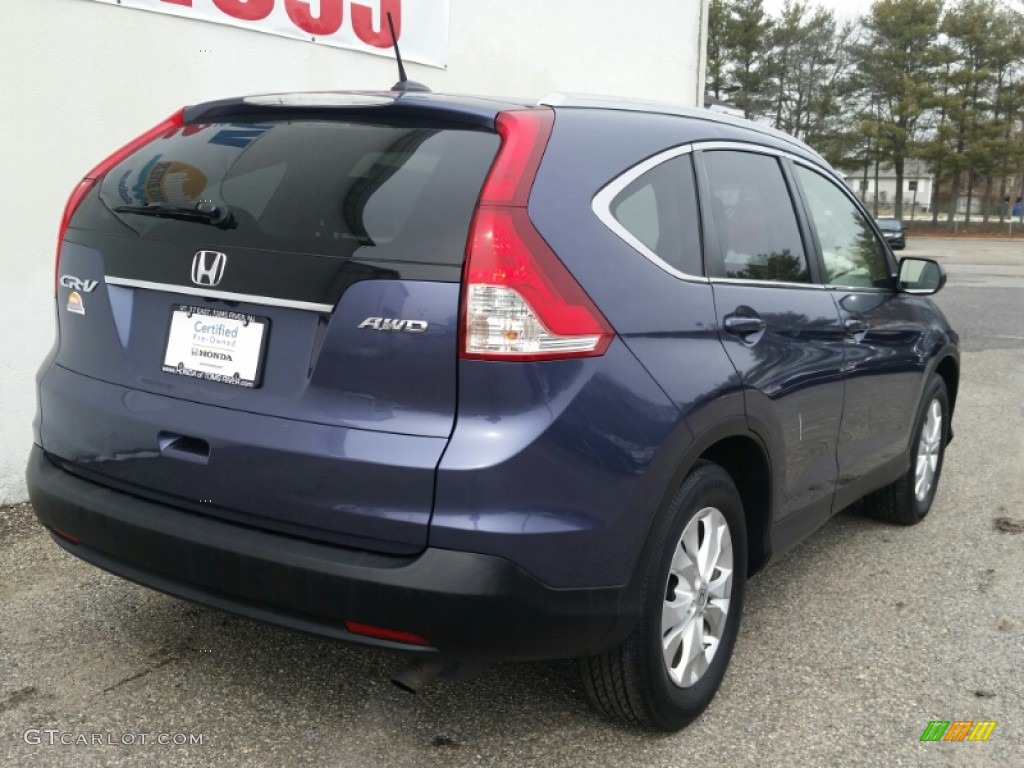 2012 CR-V EX-L 4WD - Twilight Blue Metallic / Beige photo #25