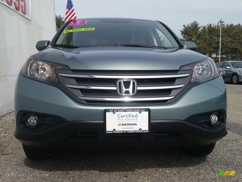 2012 CR-V EX 4WD - Opal Sage Metallic / Gray photo #4