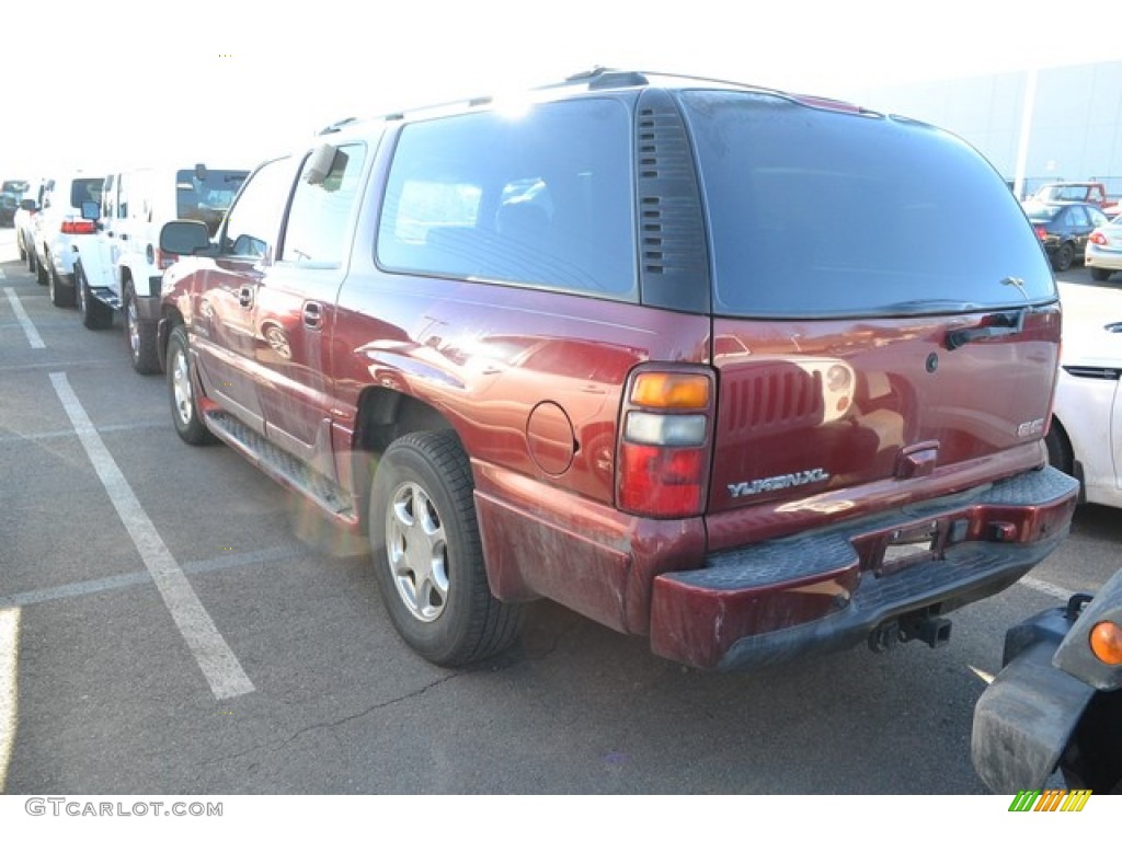 2003 Yukon XL Denali AWD - Garnet Red Metallic / Stone Gray photo #3