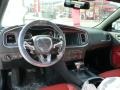 2015 Dodge Charger Black/Ruby Red Interior Dashboard Photo
