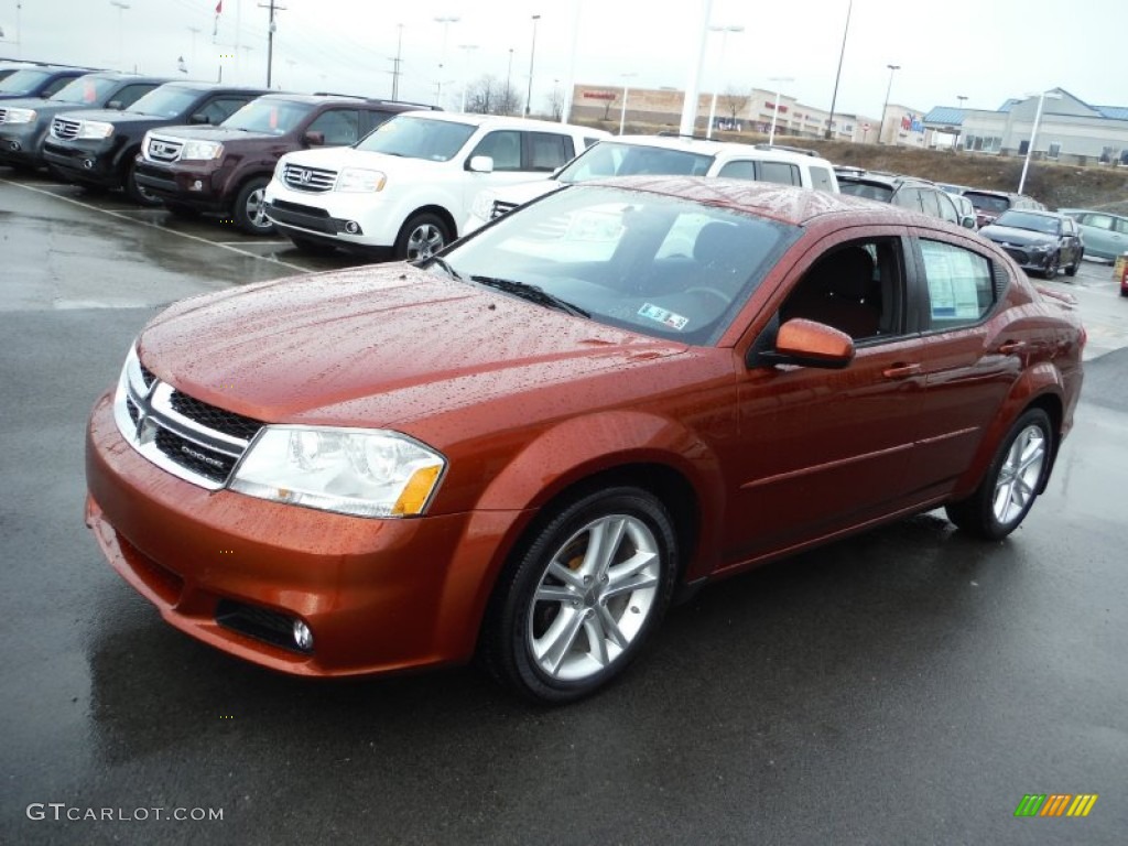 Copperhead Pearl 2012 Dodge Avenger SXT Plus Exterior Photo #102122426