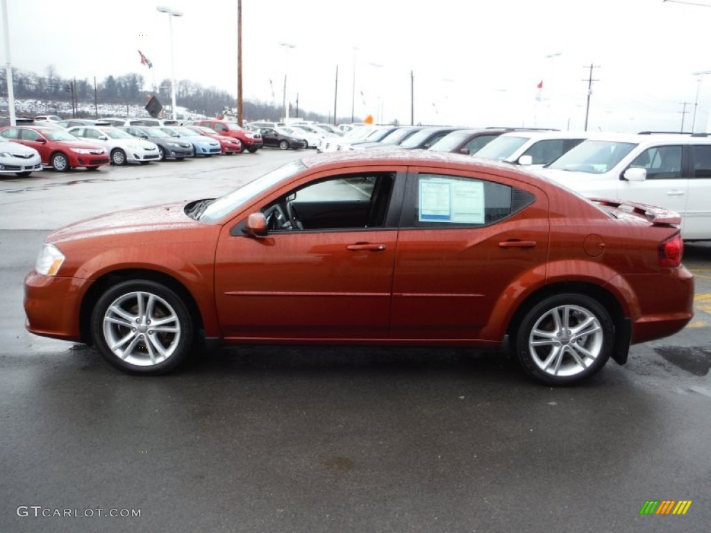 Copperhead Pearl 2012 Dodge Avenger SXT Plus Exterior Photo #102122445