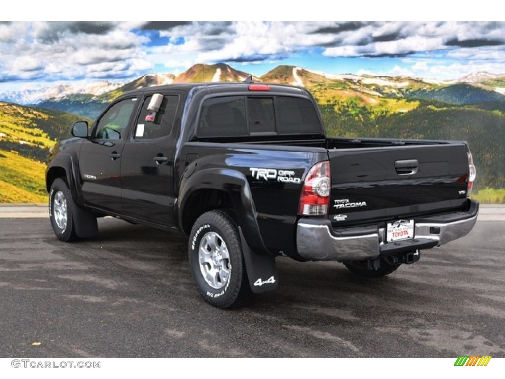 2015 Tacoma V6 Double Cab 4x4 - Black / Graphite photo #3