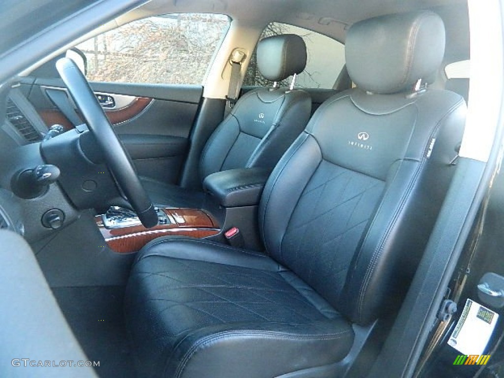 Graphite Interior 2014 Infiniti QX70 AWD Photo #102124224