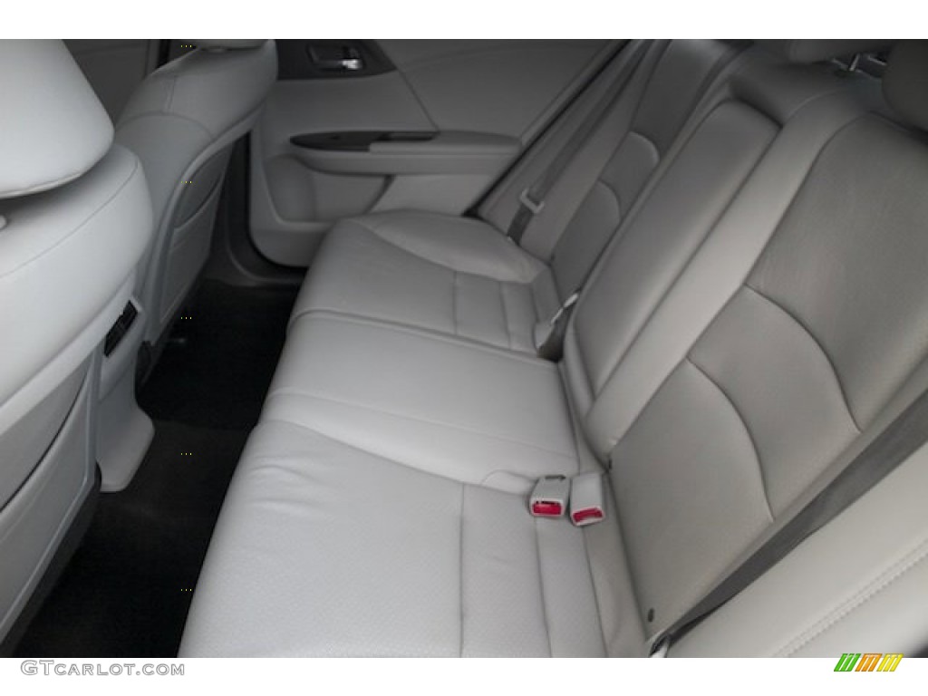 2013 Accord EX-L V6 Sedan - Alabaster Silver Metallic / Gray photo #4
