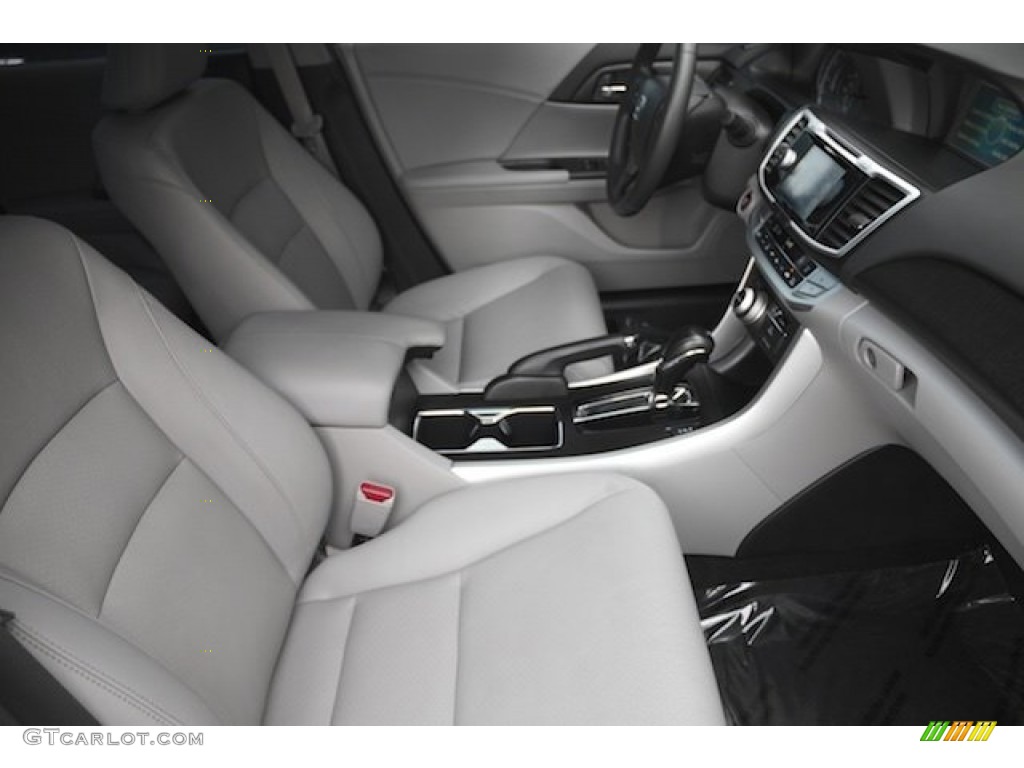 2013 Accord EX-L V6 Sedan - Alabaster Silver Metallic / Gray photo #18