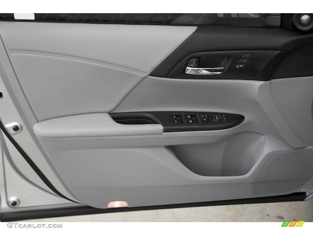2013 Accord EX-L V6 Sedan - Alabaster Silver Metallic / Gray photo #27