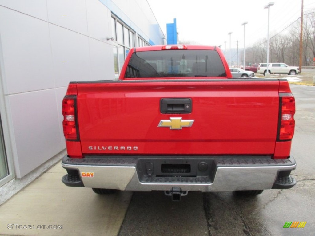 2015 Silverado 1500 LS Double Cab 4x4 - Victory Red / Dark Ash/Jet Black photo #5