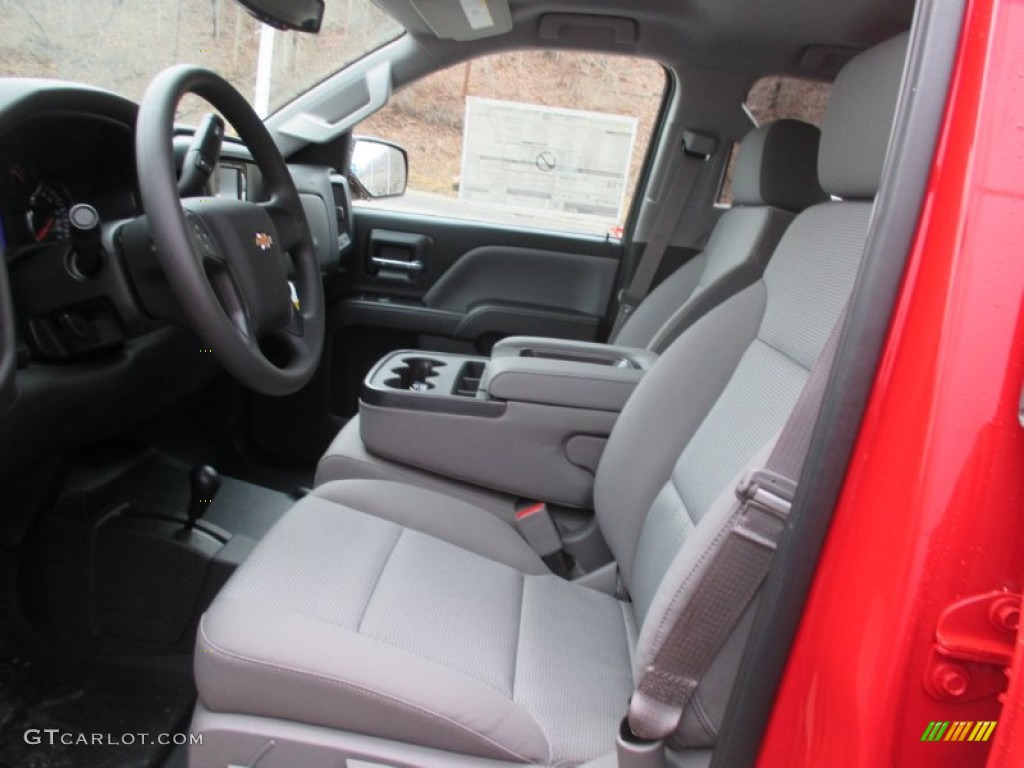 2015 Silverado 1500 LS Double Cab 4x4 - Victory Red / Dark Ash/Jet Black photo #13