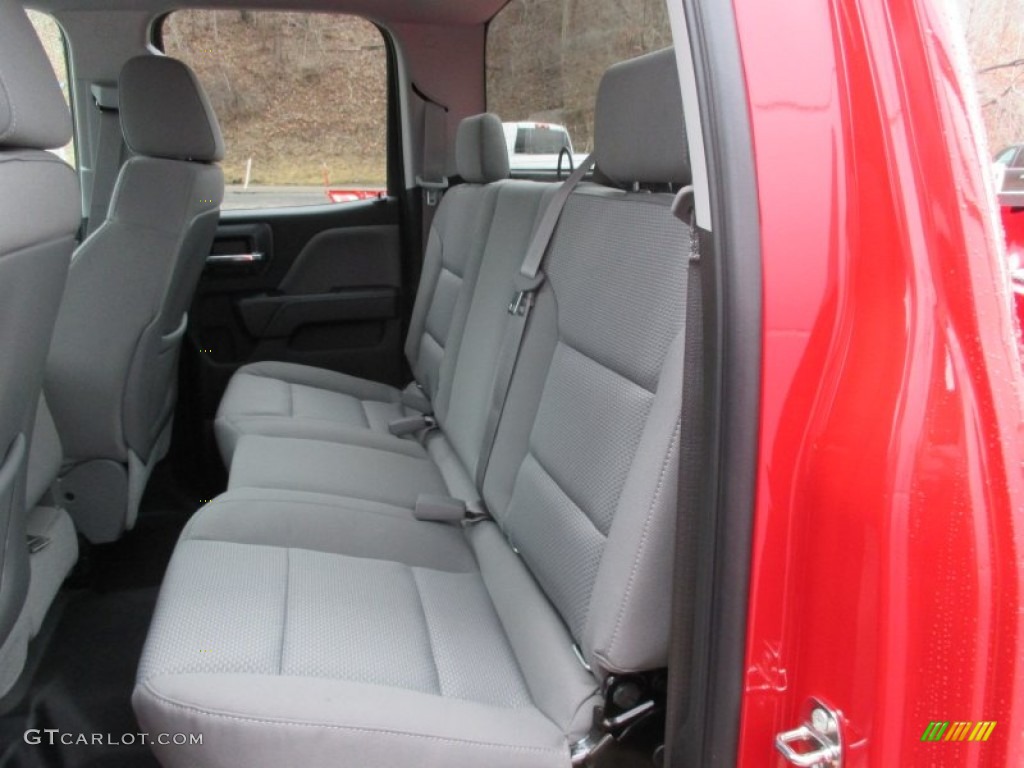 Dark Ash/Jet Black Interior 2015 Chevrolet Silverado 1500 LS Double Cab 4x4 Photo #102128589