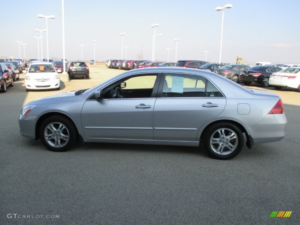 2007 Accord EX-L Sedan - Alabaster Silver Metallic / Gray photo #4