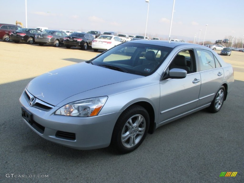 2007 Accord EX-L Sedan - Alabaster Silver Metallic / Gray photo #5