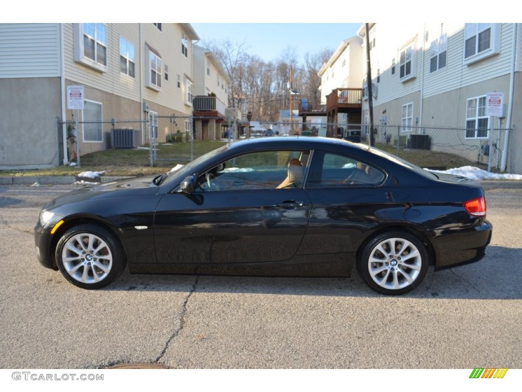 2010 3 Series 335i xDrive Coupe - Jet Black / Saddle Brown Dakota Leather photo #5