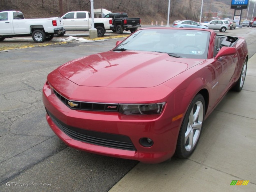 2015 Camaro LT/RS Convertible - Crystal Red Tintcoat / Black photo #9