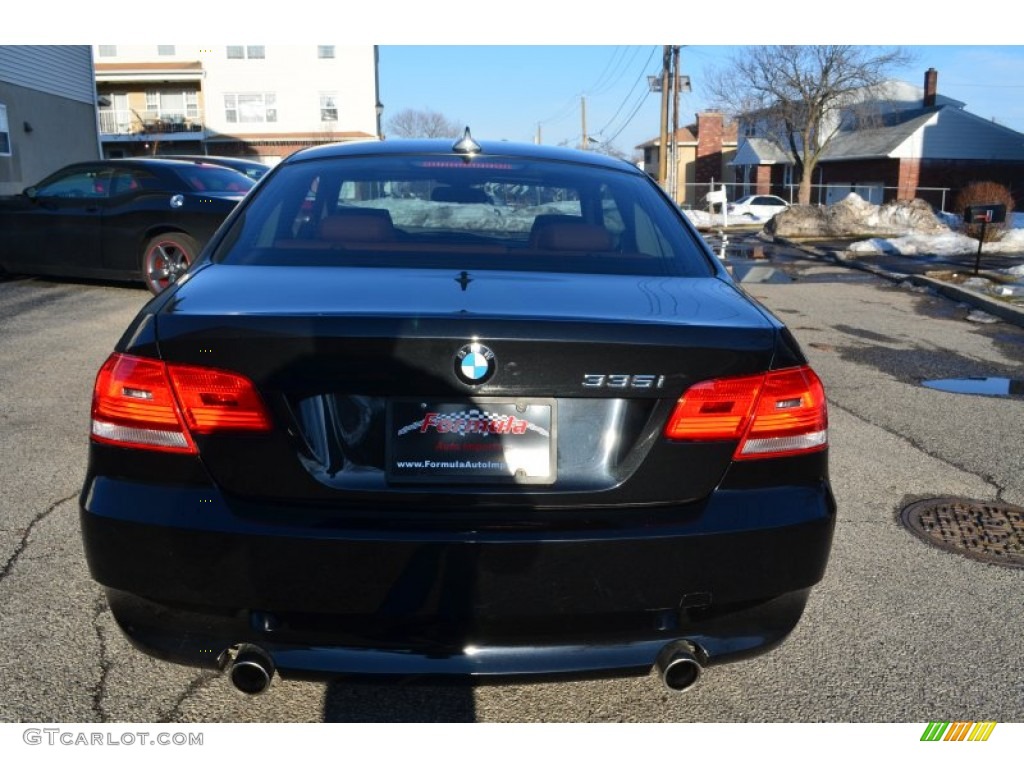 2010 3 Series 335i xDrive Coupe - Jet Black / Saddle Brown Dakota Leather photo #7