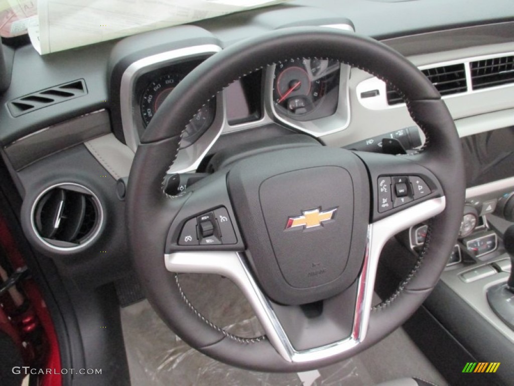 2015 Chevrolet Camaro LT/RS Convertible Black Steering Wheel Photo #102129116