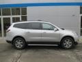 2015 Silver Ice Metallic Chevrolet Traverse LT AWD  photo #2