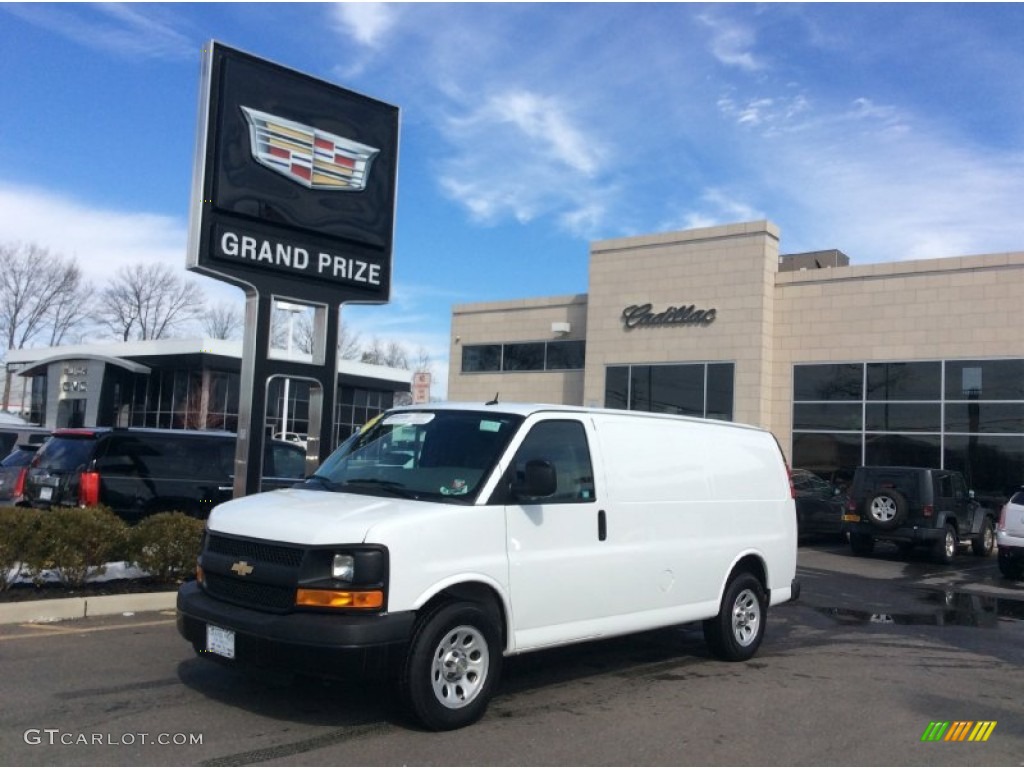 2014 Summit White Chevrolet Express 1500 Cargo WT 102110046 Photo 16