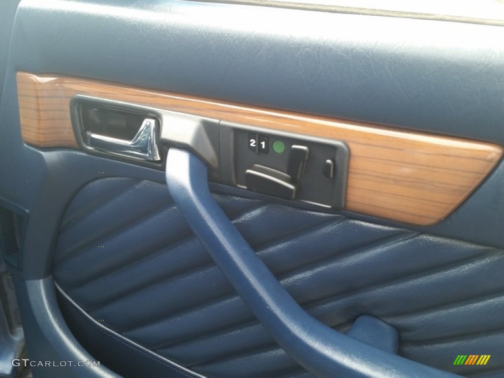 1989 S Class 420 SEL - Nautical Blue Metallic / Blue photo #13