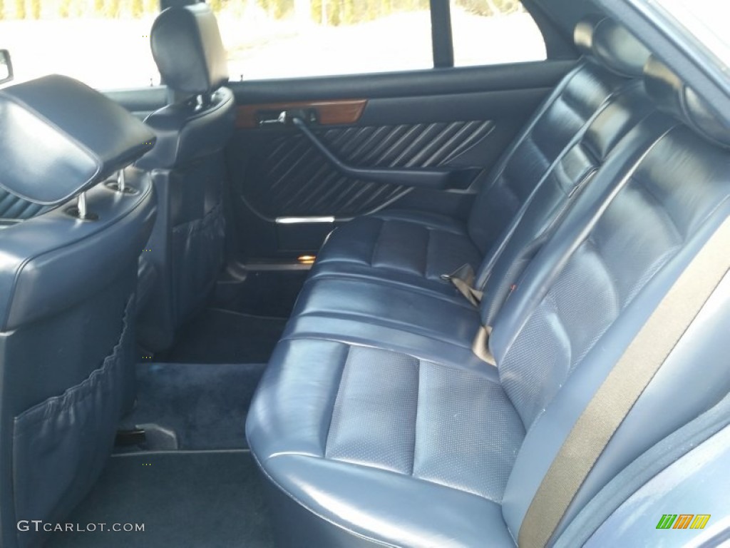 1989 S Class 420 SEL - Nautical Blue Metallic / Blue photo #26