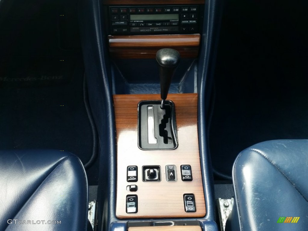 1989 S Class 420 SEL - Nautical Blue Metallic / Blue photo #29